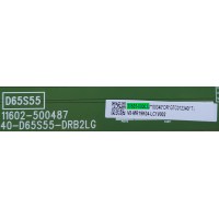 LED DRIVER PARA TV TCL / NUMERO DE PARTE 30835-000033 / 40-D65S55-DRB2LG / V8-MR19K04-LC1V002 / 11602-500487 / GTC012340I / DISPLAY ST7461D03-2 / MODELO 75S555